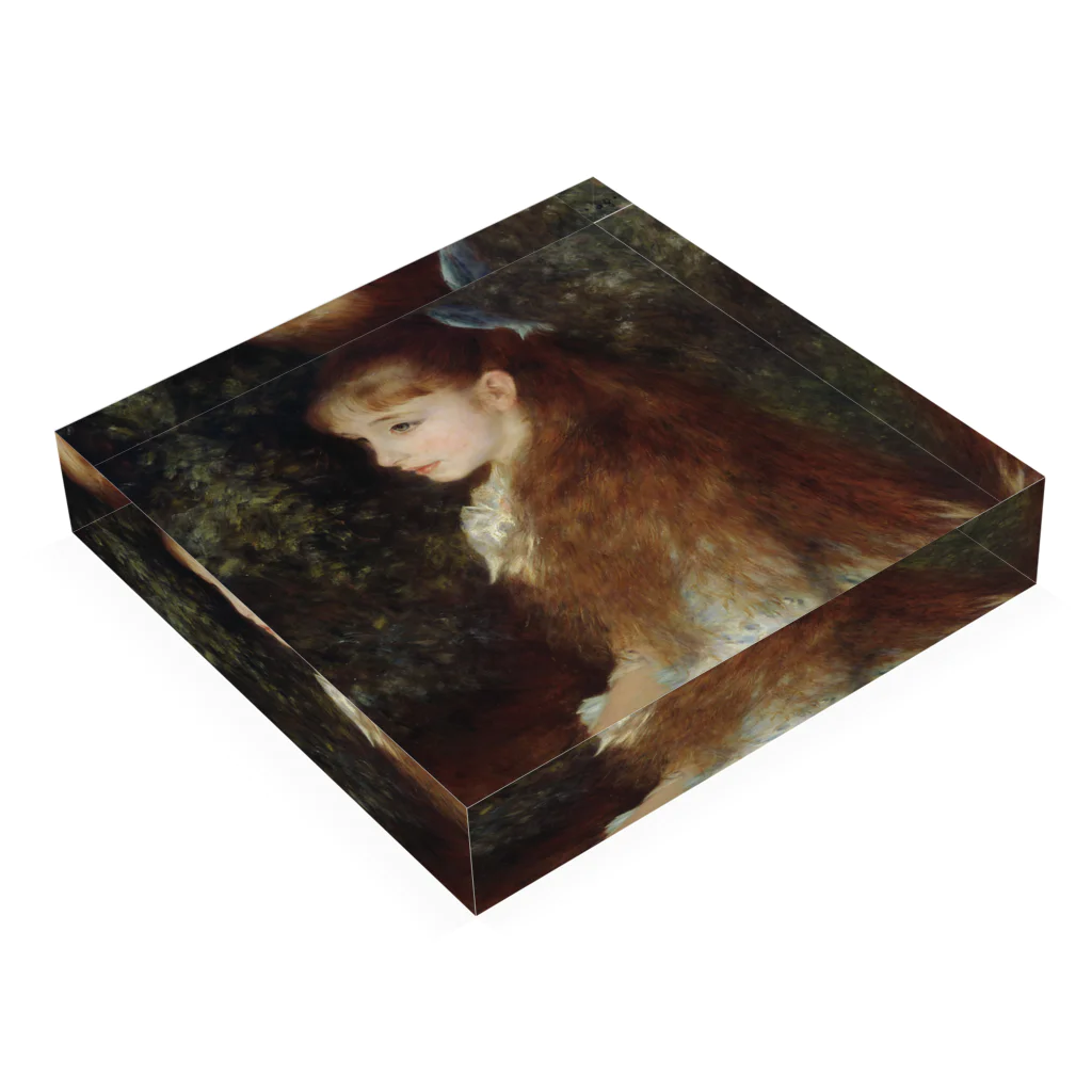 SONOTENI-ARTの016-003　ルノワール　『イレーヌ・カーン・ダンヴェール嬢』　アクリルブロック アクリルブロックの平置き