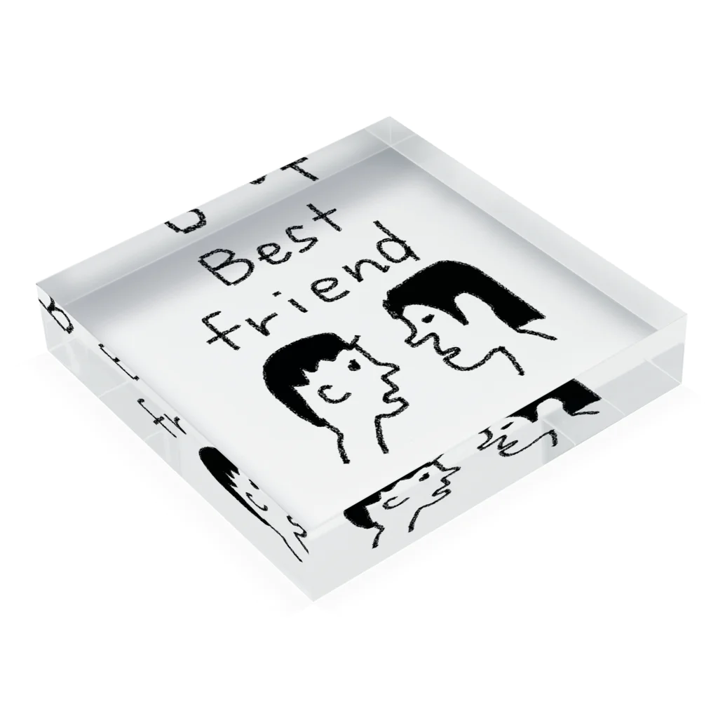 jirokichi’s shopのBest Friend Acrylic Block :placed flat