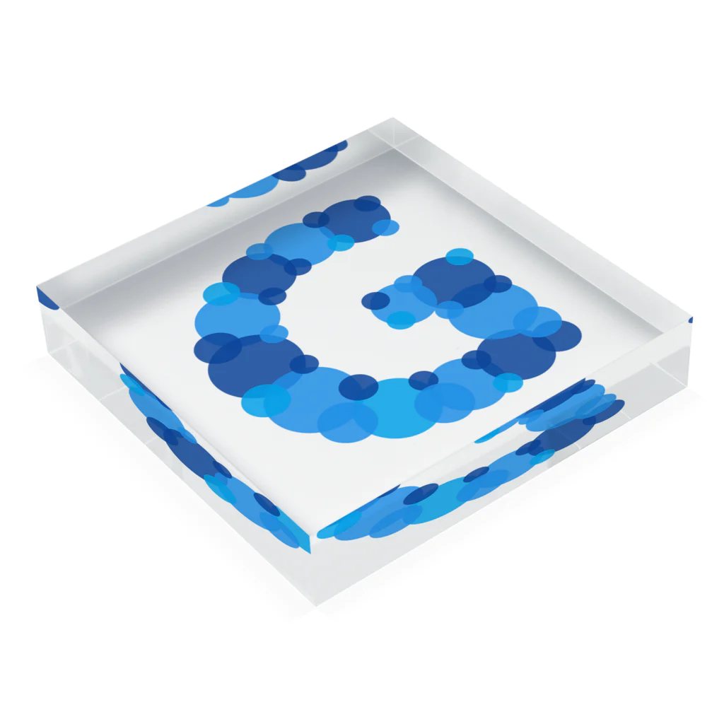 がくのG Acrylic Block :placed flat