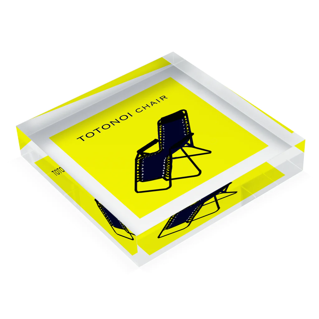 呉福笑店のTOTONOI chair Acrylic Block :placed flat