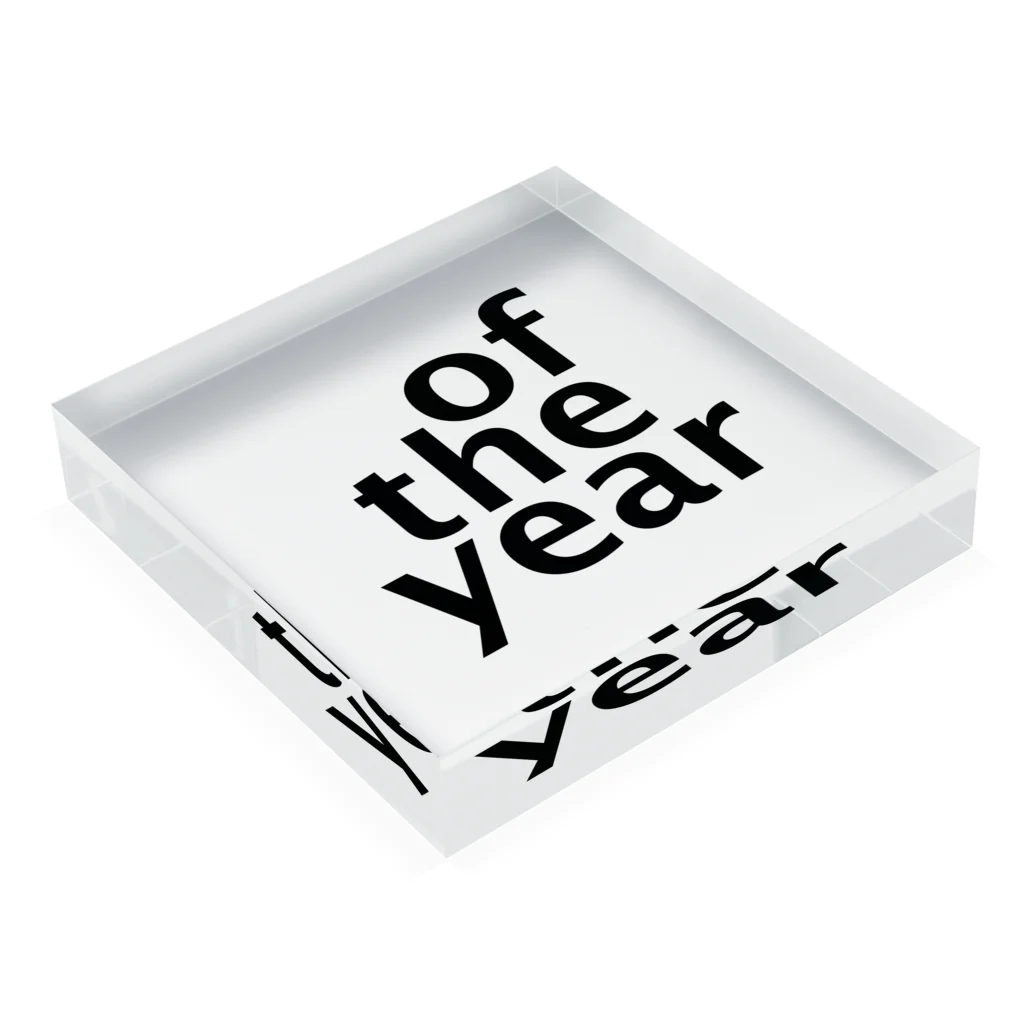 june29のof the year Acrylic Block :placed flat