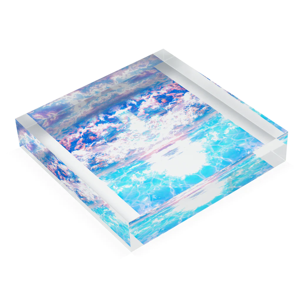 K0ut4/コウタのShiny Ocean Acrylic Block :placed flat