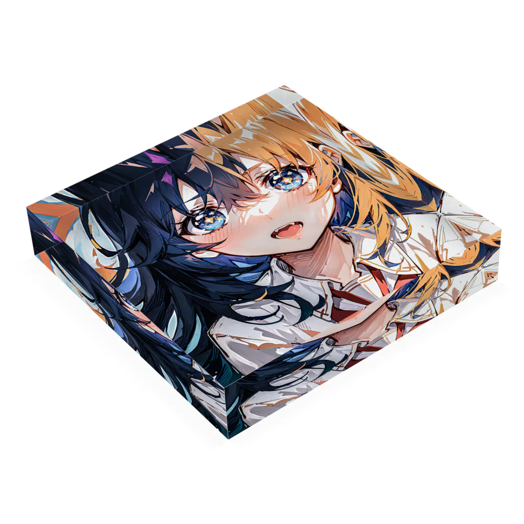 kawaii_illust_shopの衝動少女 Acrylic Block :placed flat