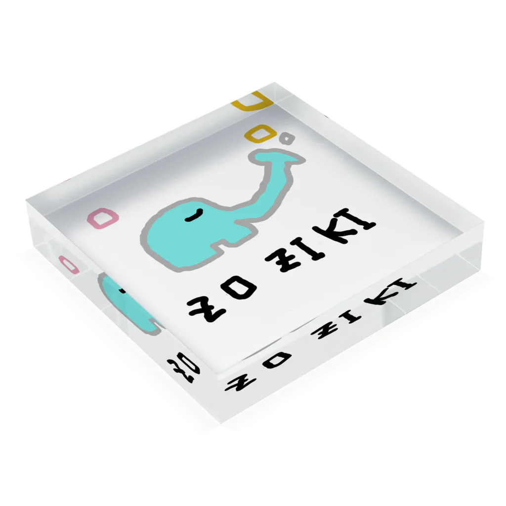 montan_storeのZOZIKIくん Acrylic Block :placed flat