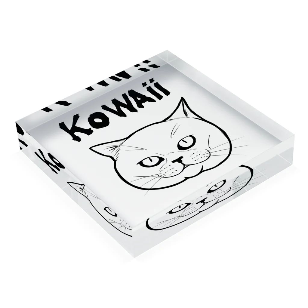 TAKE-TONのKOWAii Acrylic Block :placed flat