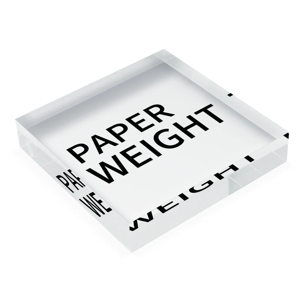 ノウトの高木のPAPER　WEIGHT アクリルブロックの平置き