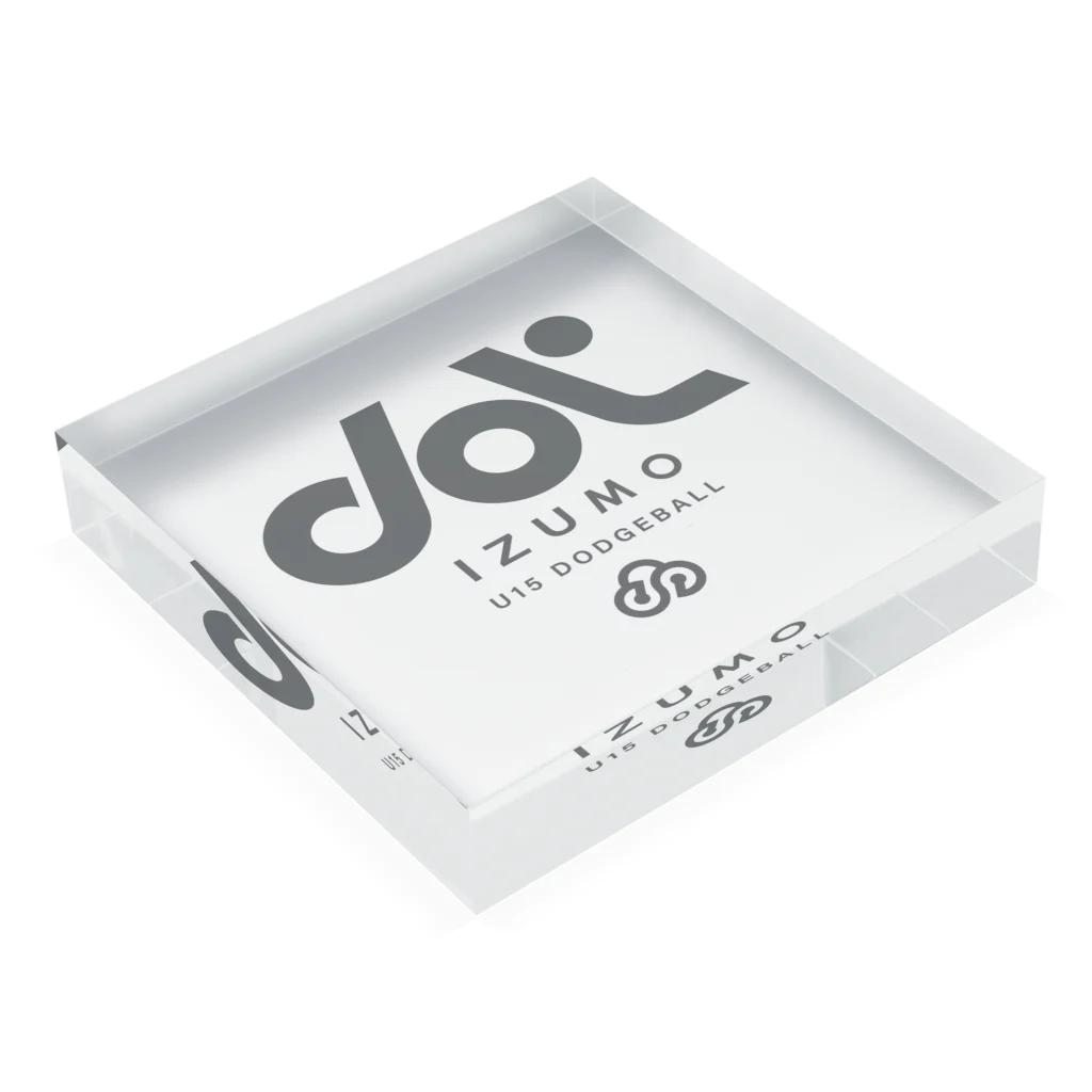 DOTのdot IZUMO OFFICIAL Acrylic Block :placed flat