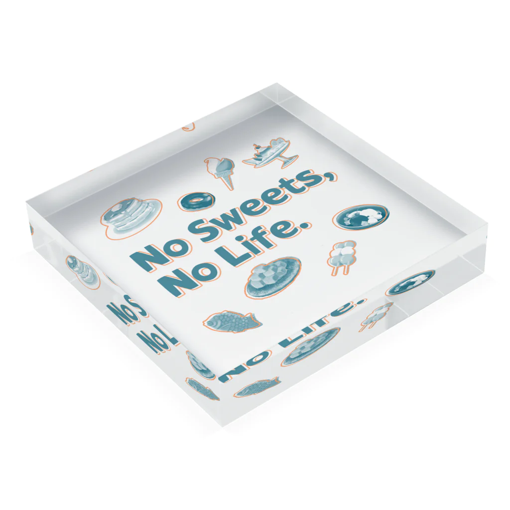 SU-KUのNo Sweets,No Life.Ⅱ Acrylic Block :placed flat