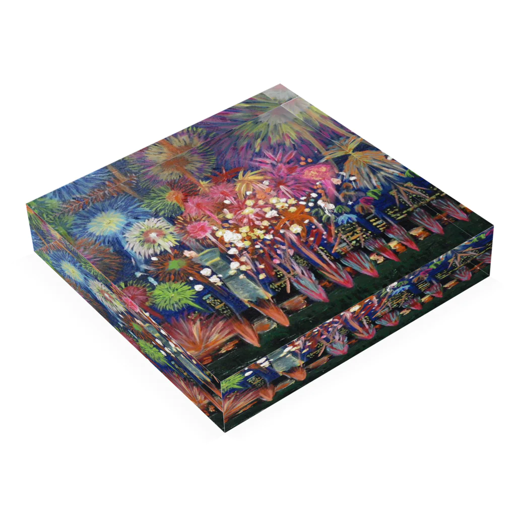 金子大輔（気象予報士2670）のザ・花火大会 Acrylic Block :placed flat