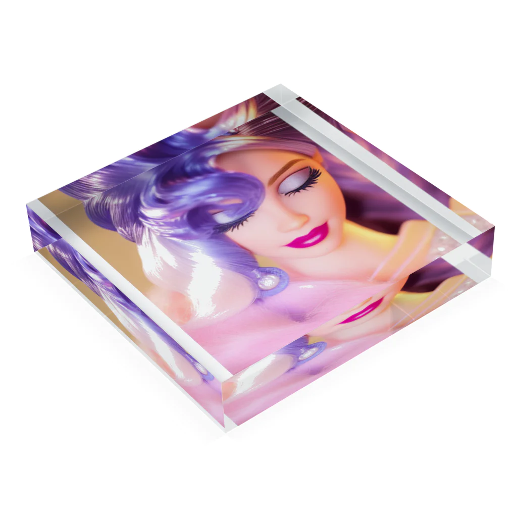 💖宇宙整体♪🌈♪こころからだチャンネル♪💖のuniversal princess Éléna Acrylic Block :placed flat