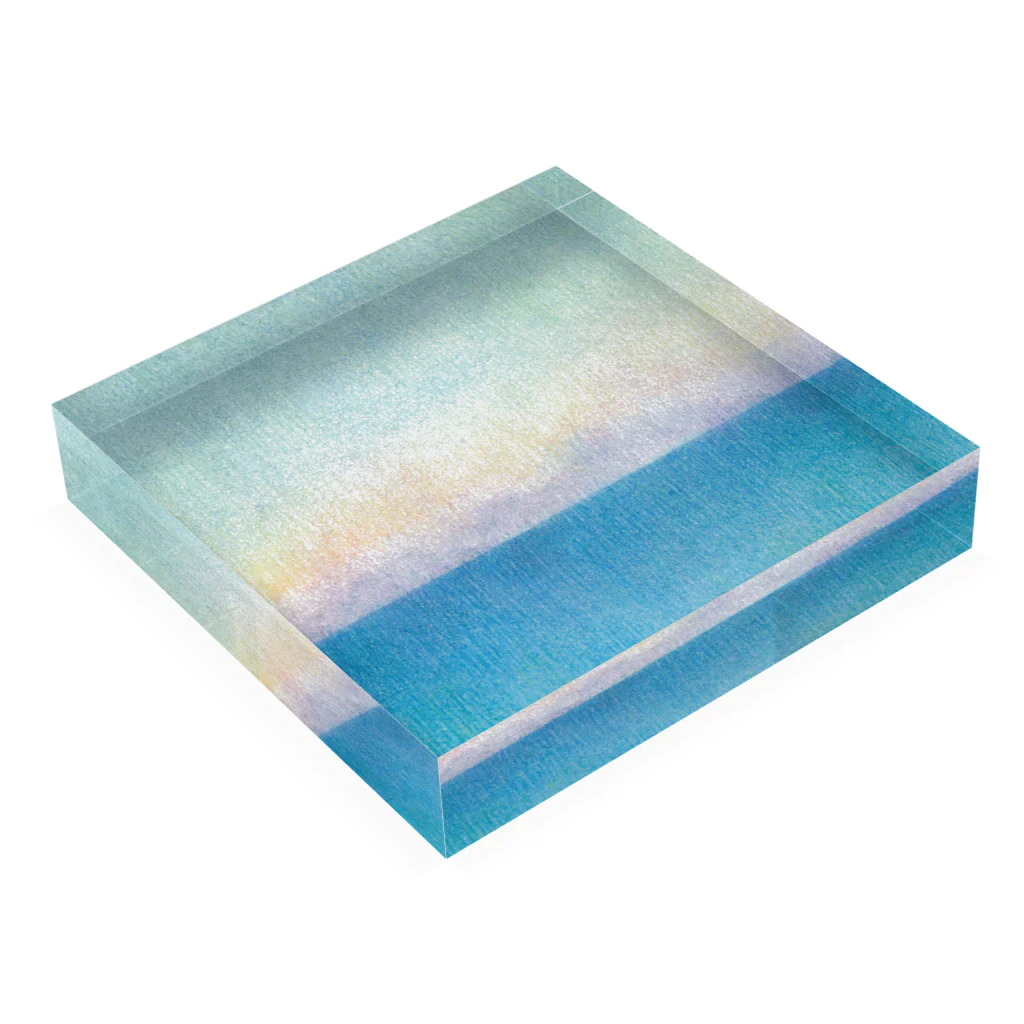 百瀬月絵の海 Acrylic Block :placed flat