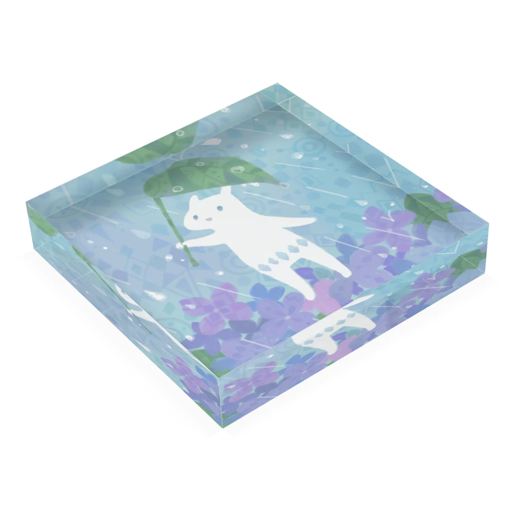 スプラウトの雨の日 Acrylic Block :placed flat