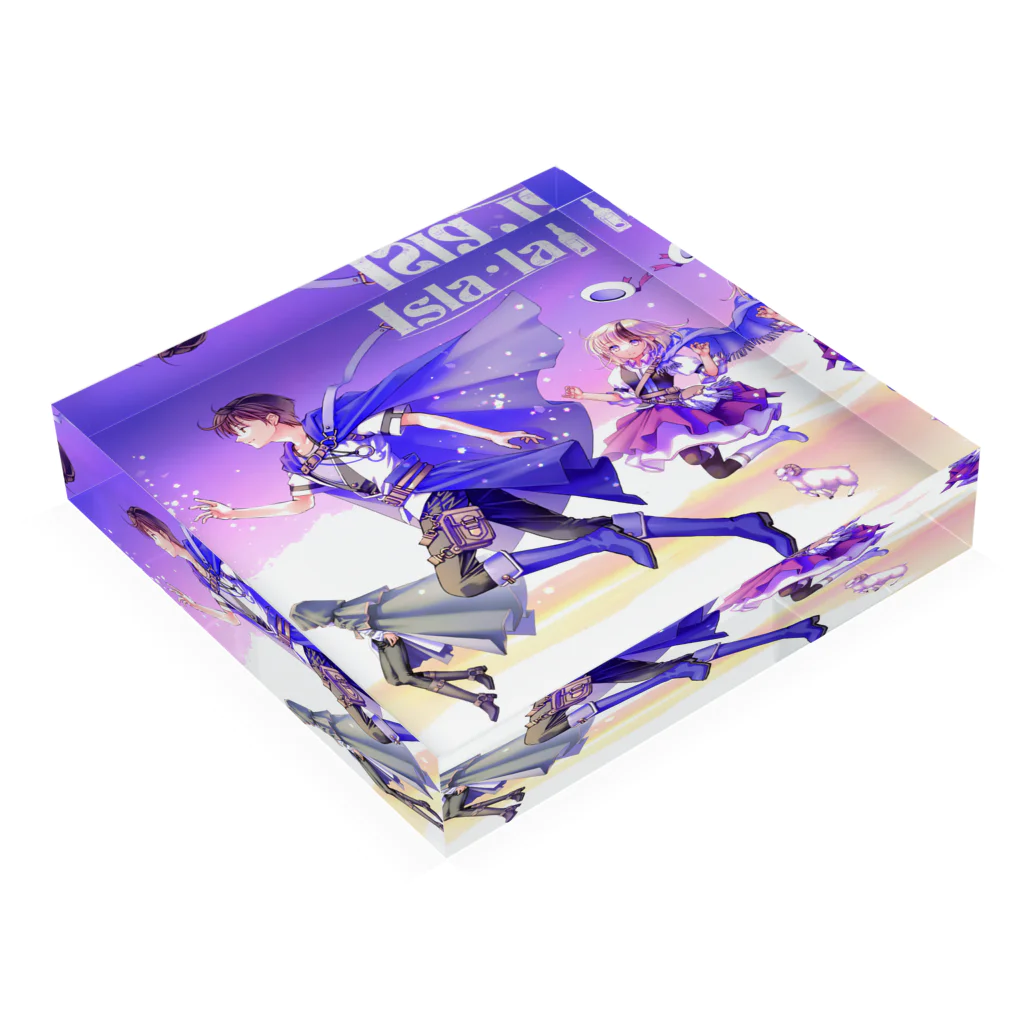 isla_laの『流星Step』アートアクリルブロック Acrylic Block :placed flat