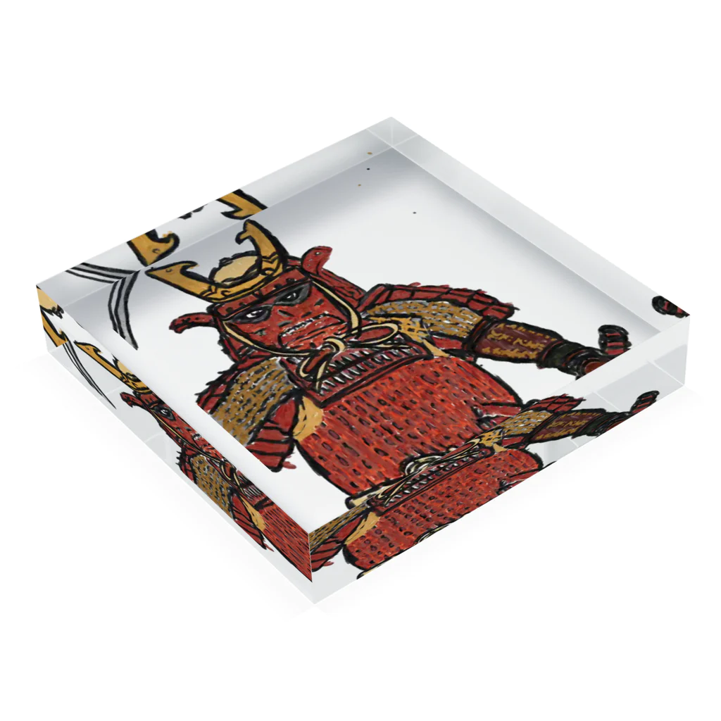 天パなやーつは本業がお忙しいのですのSamurai Acrylic Block :placed flat