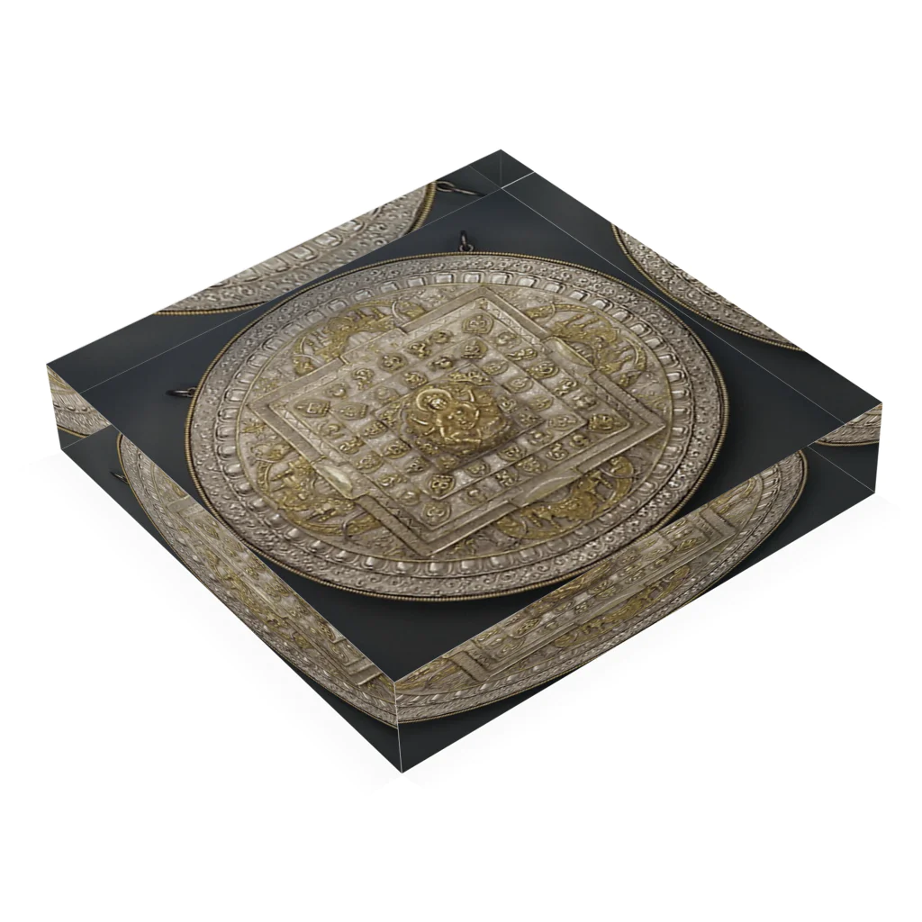 Art Institute ChicagoのTiered Offering Mandala of the Goddess of Wealth (Vasudhara), 19th century |  Acrylic Block :placed flat