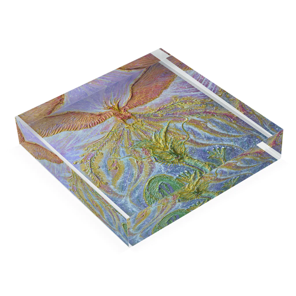 Dragon Galleryの共に生きる Acrylic Block :placed flat