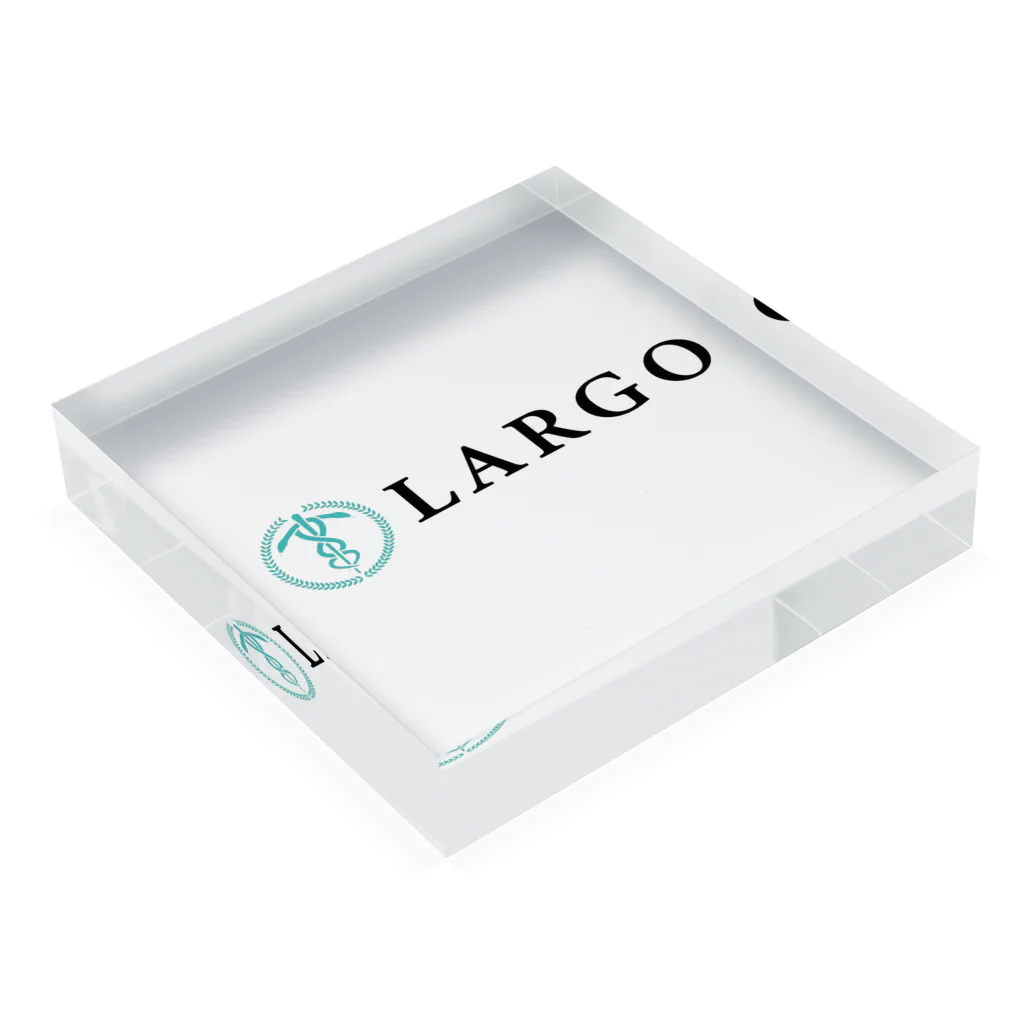 NPO法人LARGOのNPO法人LARGO 公式ロゴアイテム（横） Acrylic Block :placed flat