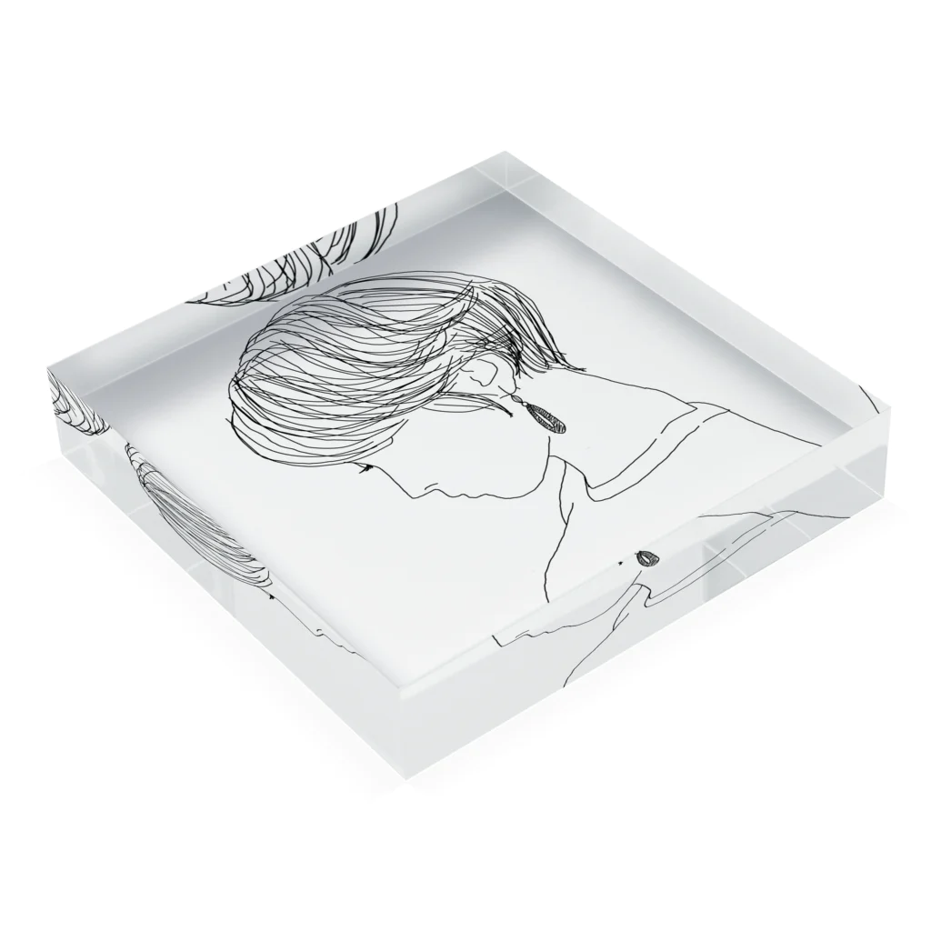 fleurのオトナ女子 Acrylic Block :placed flat