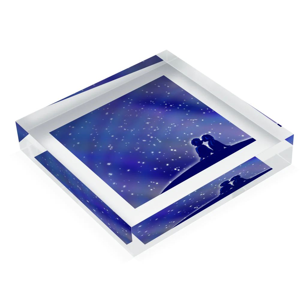 とんの夜の口づけ Acrylic Block :placed flat