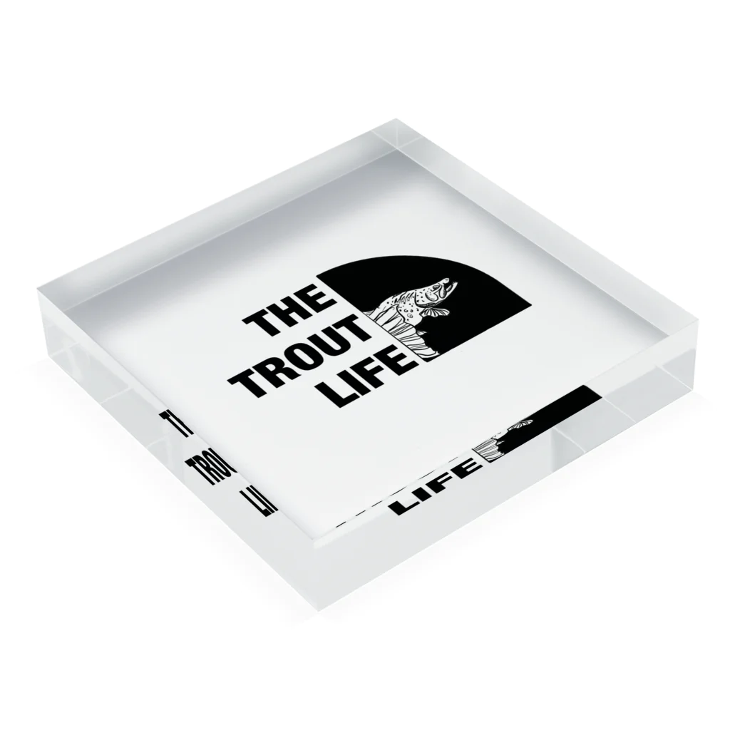 canon factoryのTHE TROUT LIFE アクリルブロックの平置き