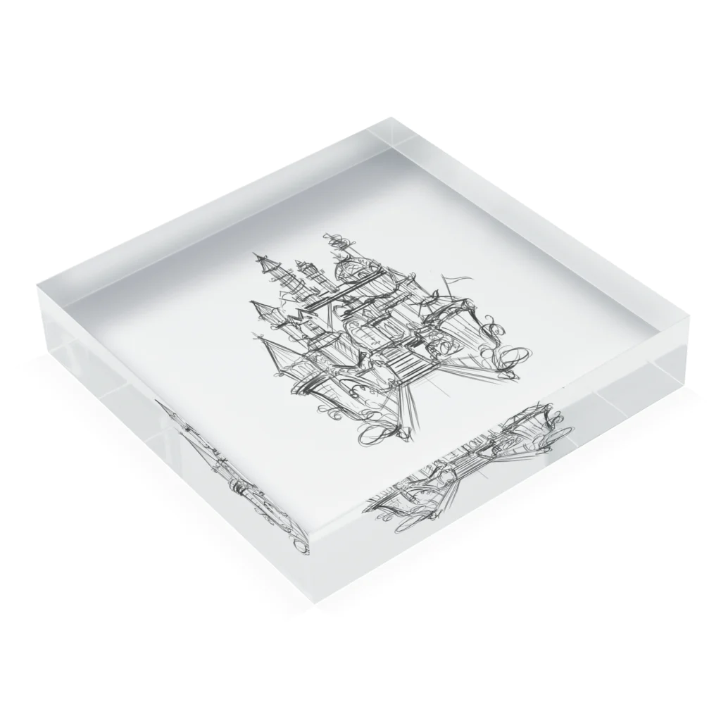 Aya FujiiのDreamer's Castle Acrylic Block :placed flat