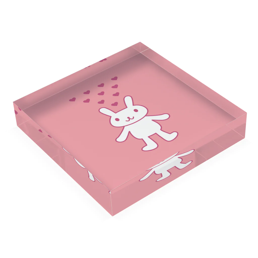 AROMA☆LOVELYのLOVELY♡RABBIT Acrylic Block :placed flat