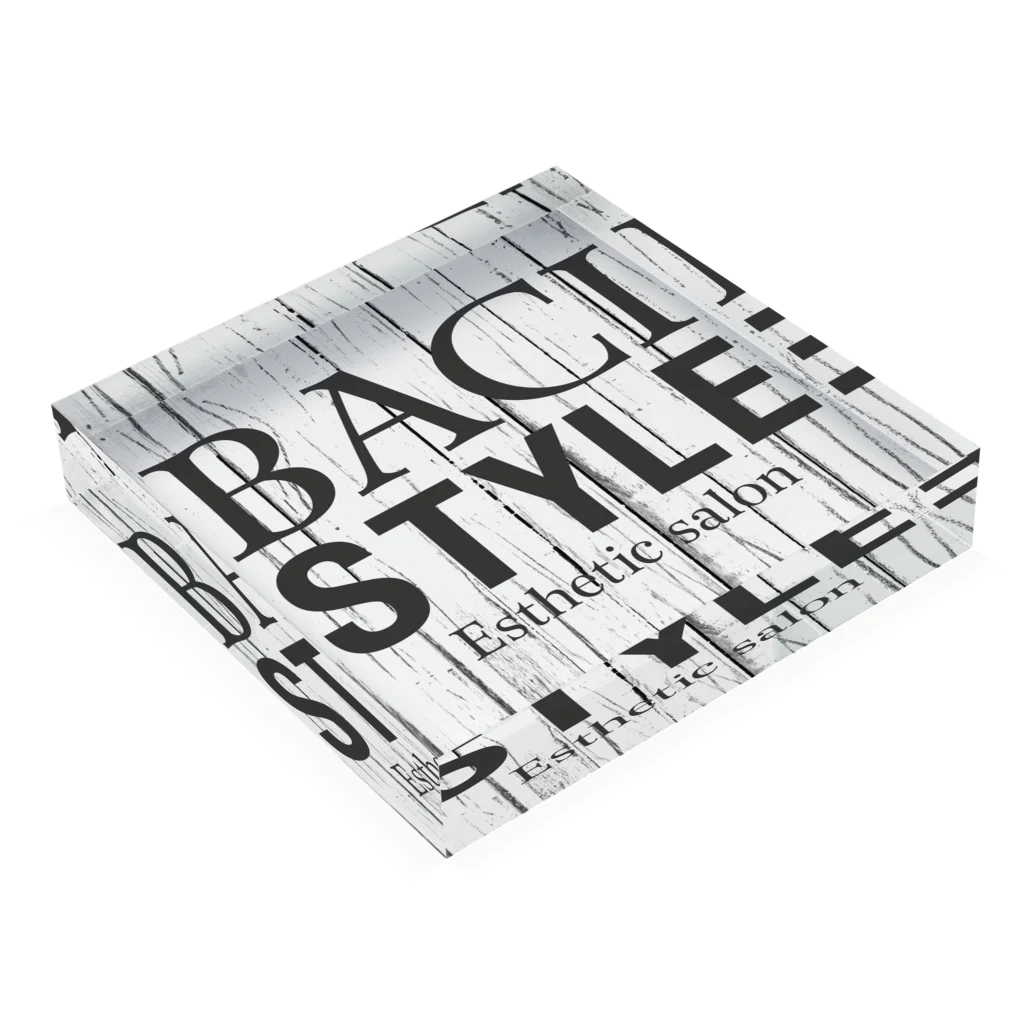 BACI  fashionのLOGO-アクリルブロック アクリルブロックの平置き