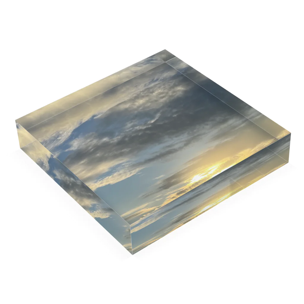 tmy_fの秋の夕暮れ② Acrylic Block :placed flat