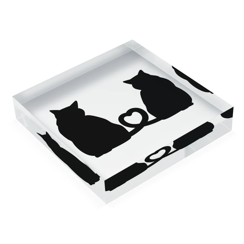 Drecome_Designの恋猫 Acrylic Block :placed flat