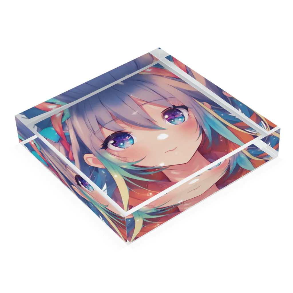 samefudeのAI美少女コレクション Acrylic Block :placed flat