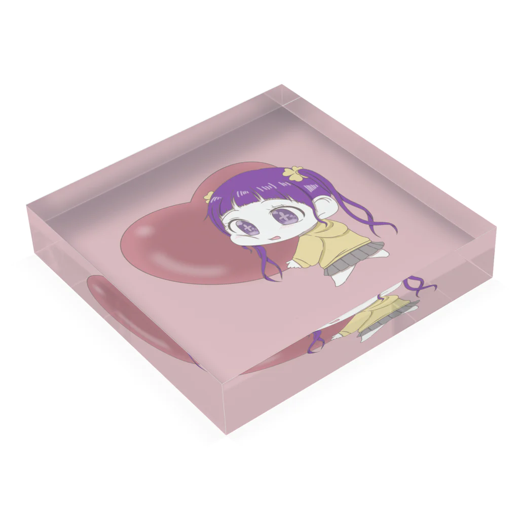 suzumisouの女の子 りんちゃん Acrylic Block :placed flat