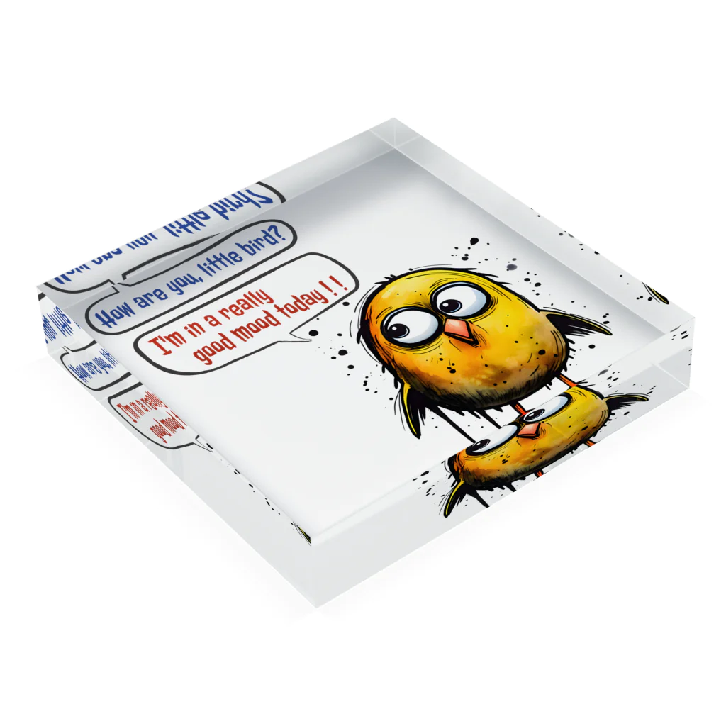 sadakkoの"How are you, little bird?" Acrylic Block :placed flat