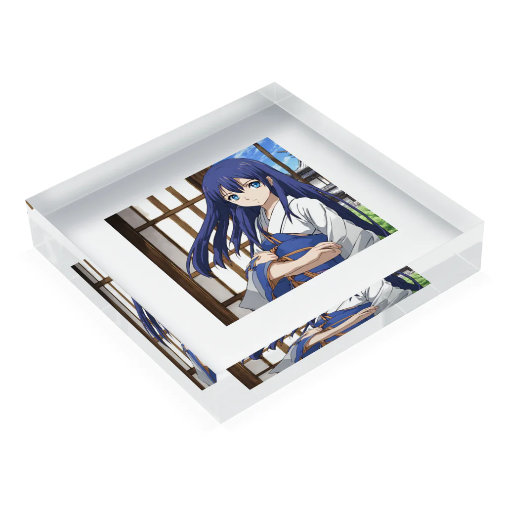 the blue seasonの野村 みさき Acrylic Block :placed flat