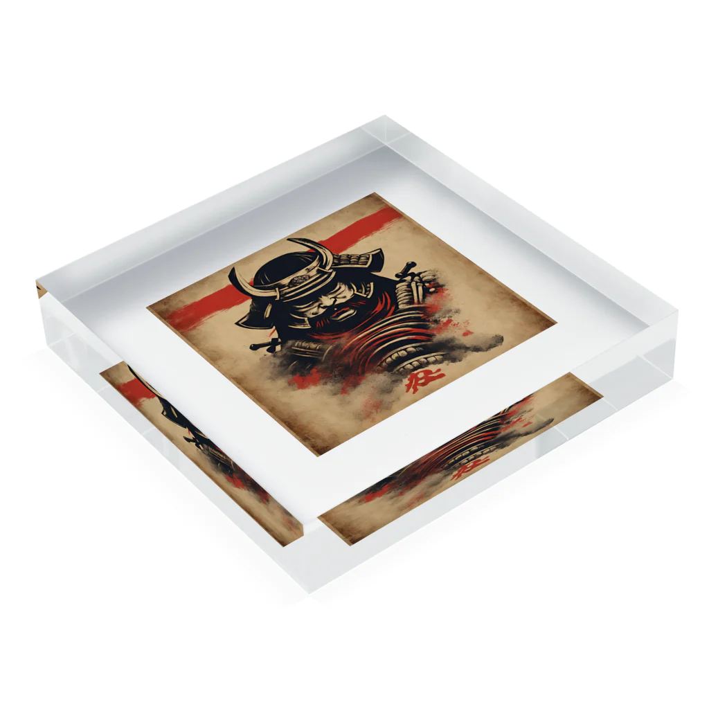 samurai-isのビンテージサムライ Acrylic Block :placed flat