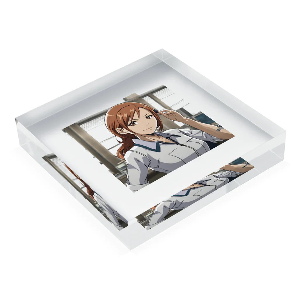 the blue seasonの松島真理 Acrylic Block :placed flat