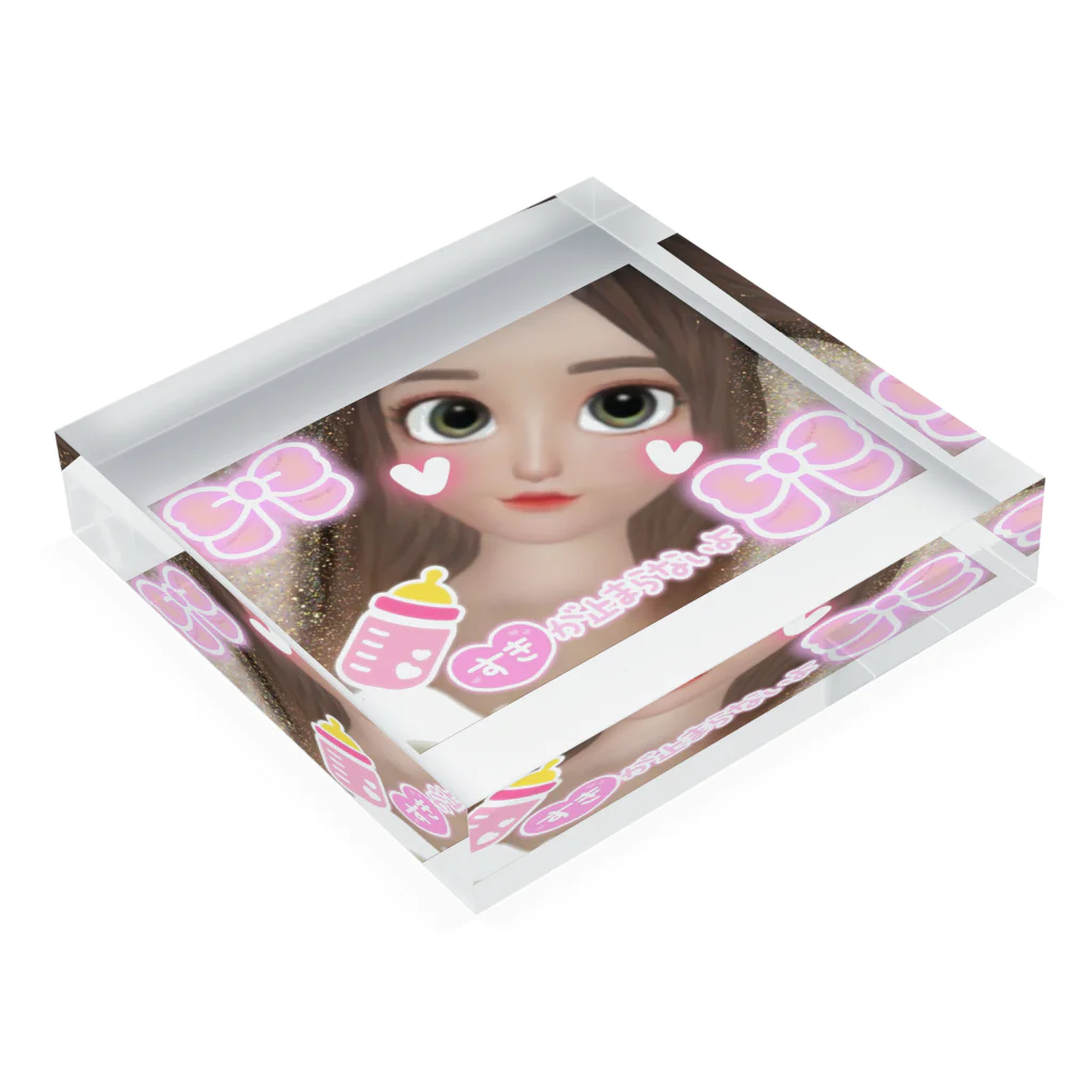 🎀miruchan land🎀🍼©️公式ショップの🎀miruchan land🎀🍼 Acrylic Block :placed flat