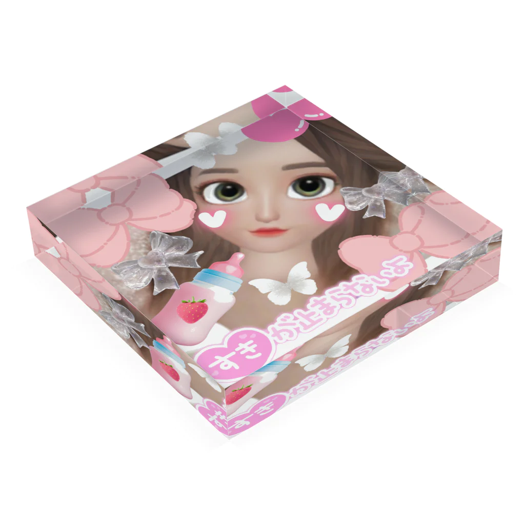 🎀miruchan land🎀🍼©️公式ショップの🎀姫みるランド🎀🍼 Acrylic Block :placed flat