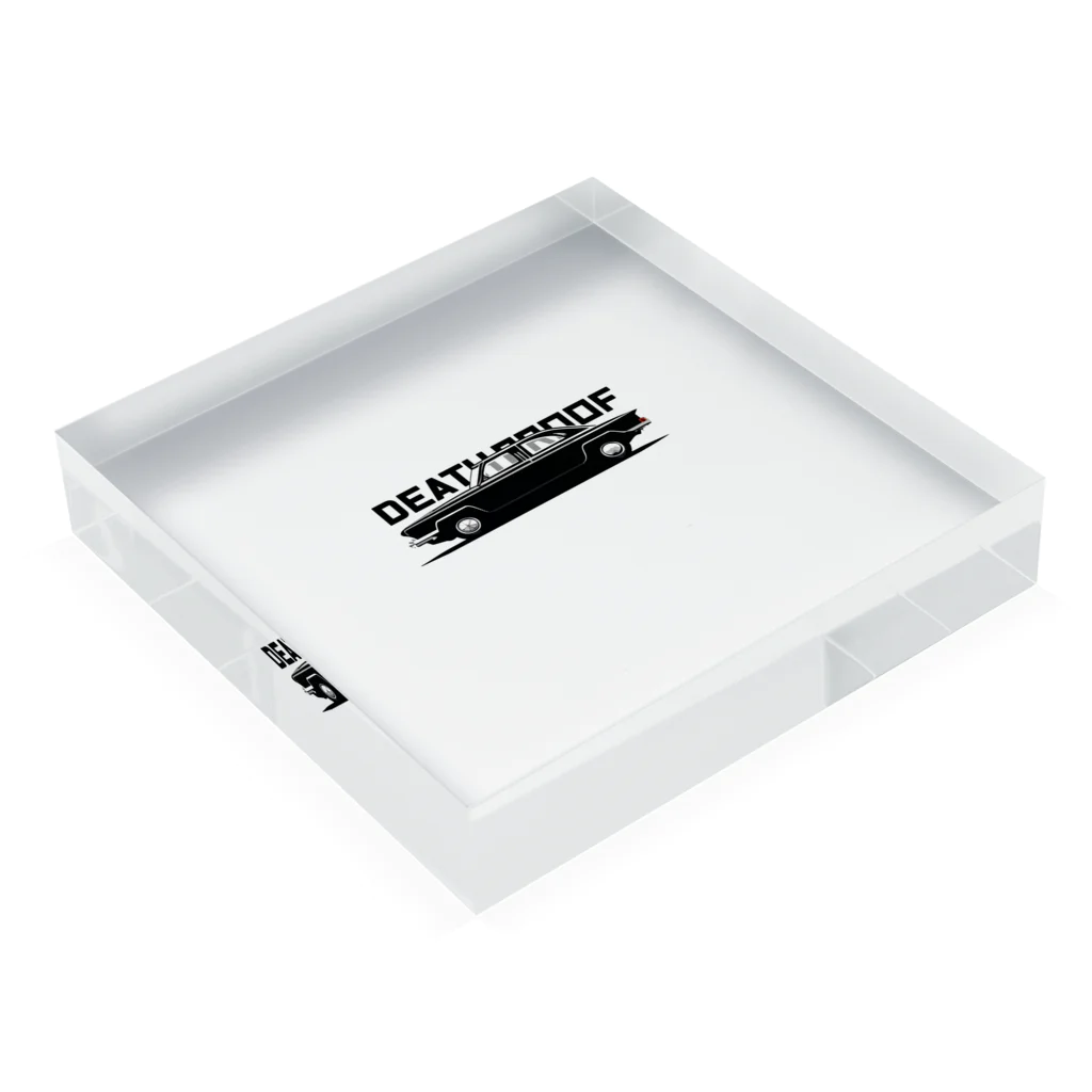 WA-TA craftのDEATH PROOF Acrylic Block :placed flat