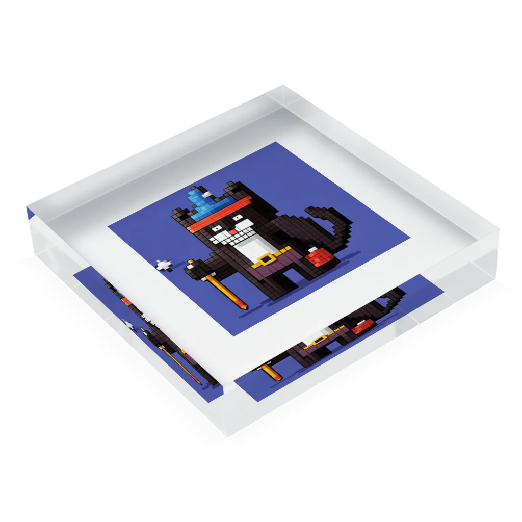 retrogameのretrogame5 Acrylic Block :placed flat