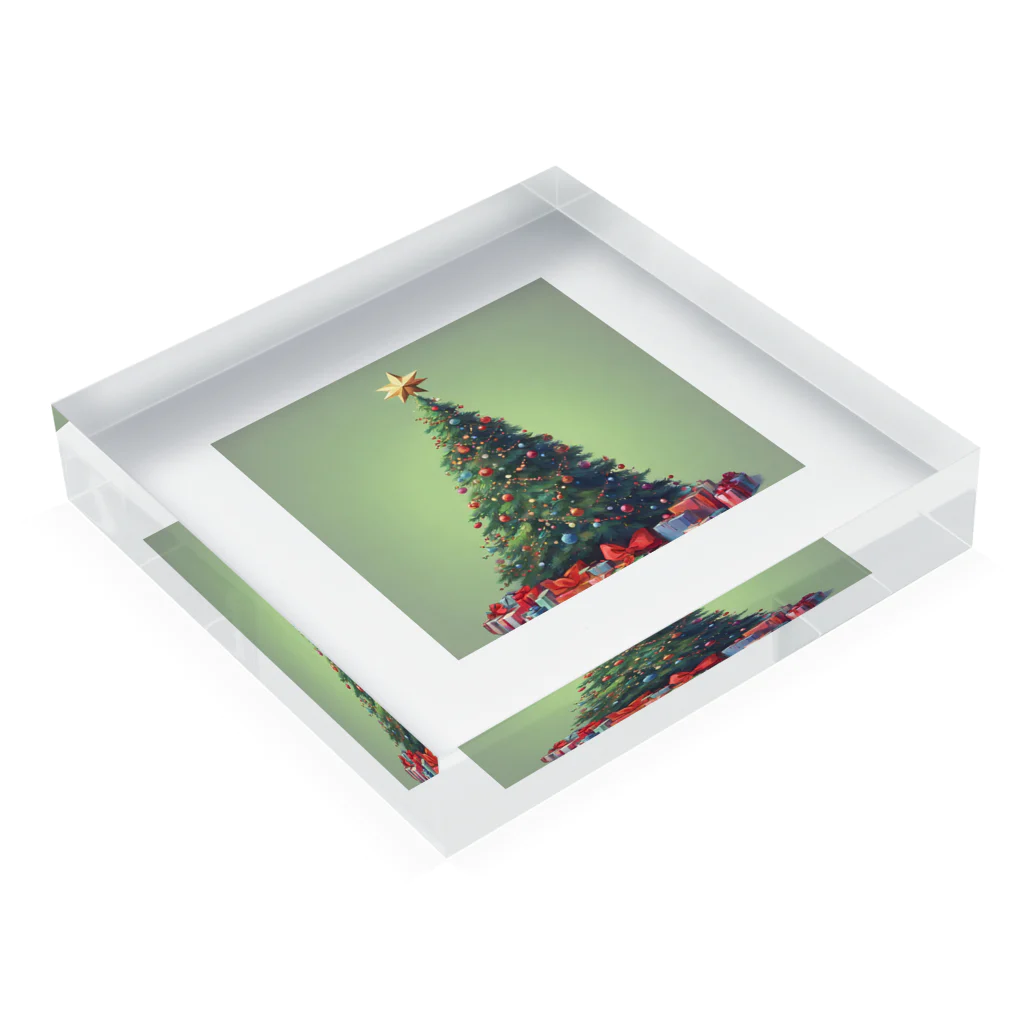 AzumikanのXmas Acrylic Block :placed flat