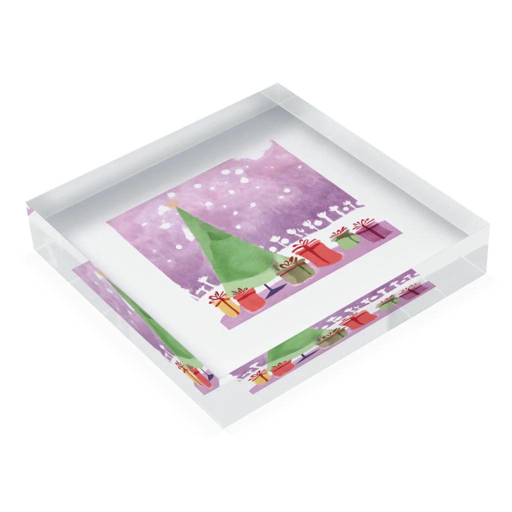 96yukiのクリスマスグッズ Acrylic Block :placed flat