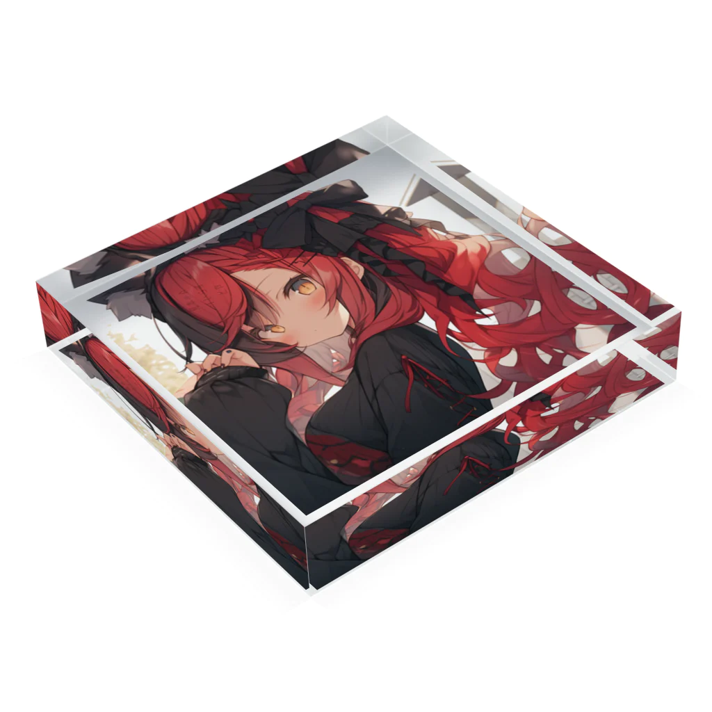 AIイラスト製作所の猫耳娘イラスト集 Acrylic Block :placed flat