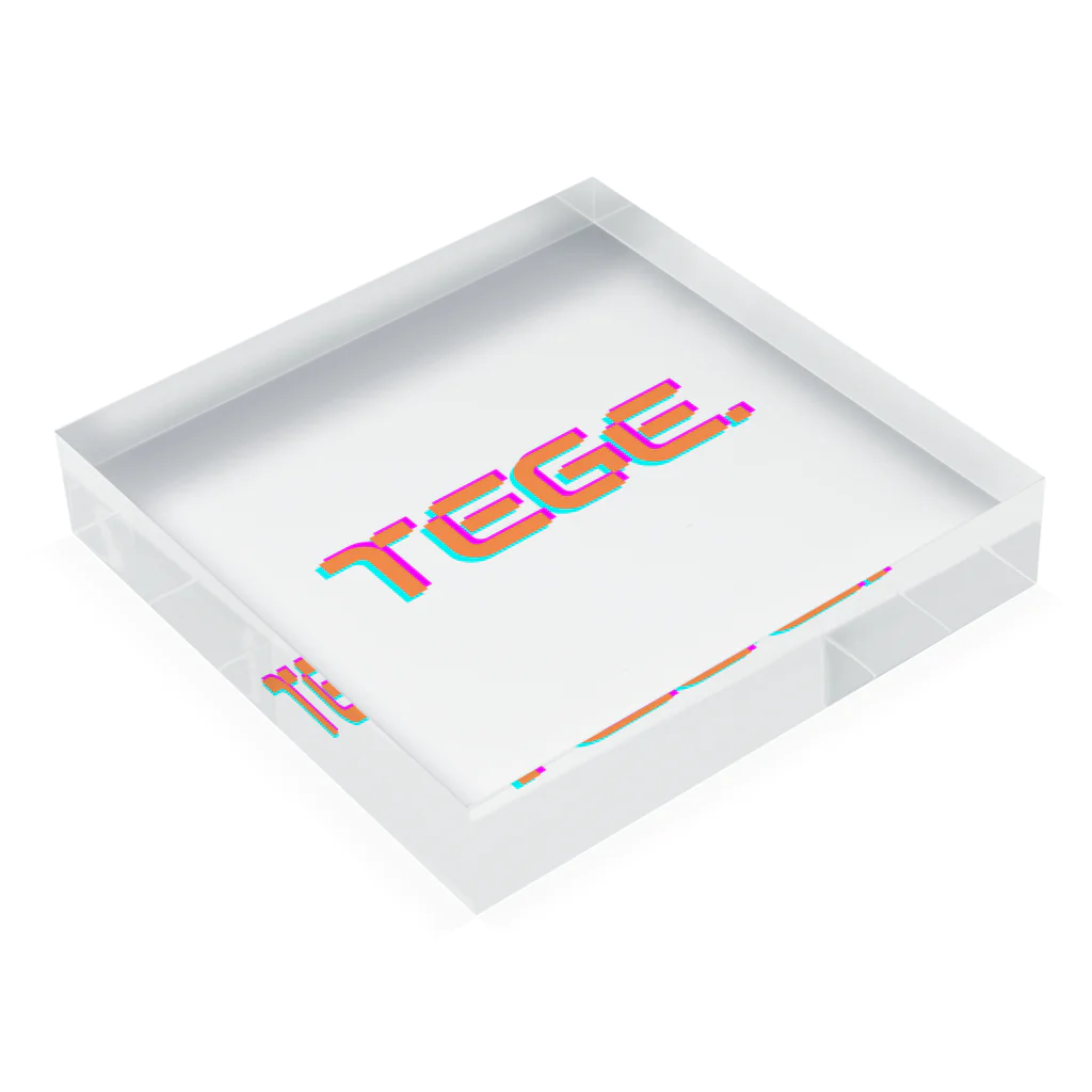 Yamaimo/ﾔﾏｲﾓのTEGE. Acrylic Block :placed flat