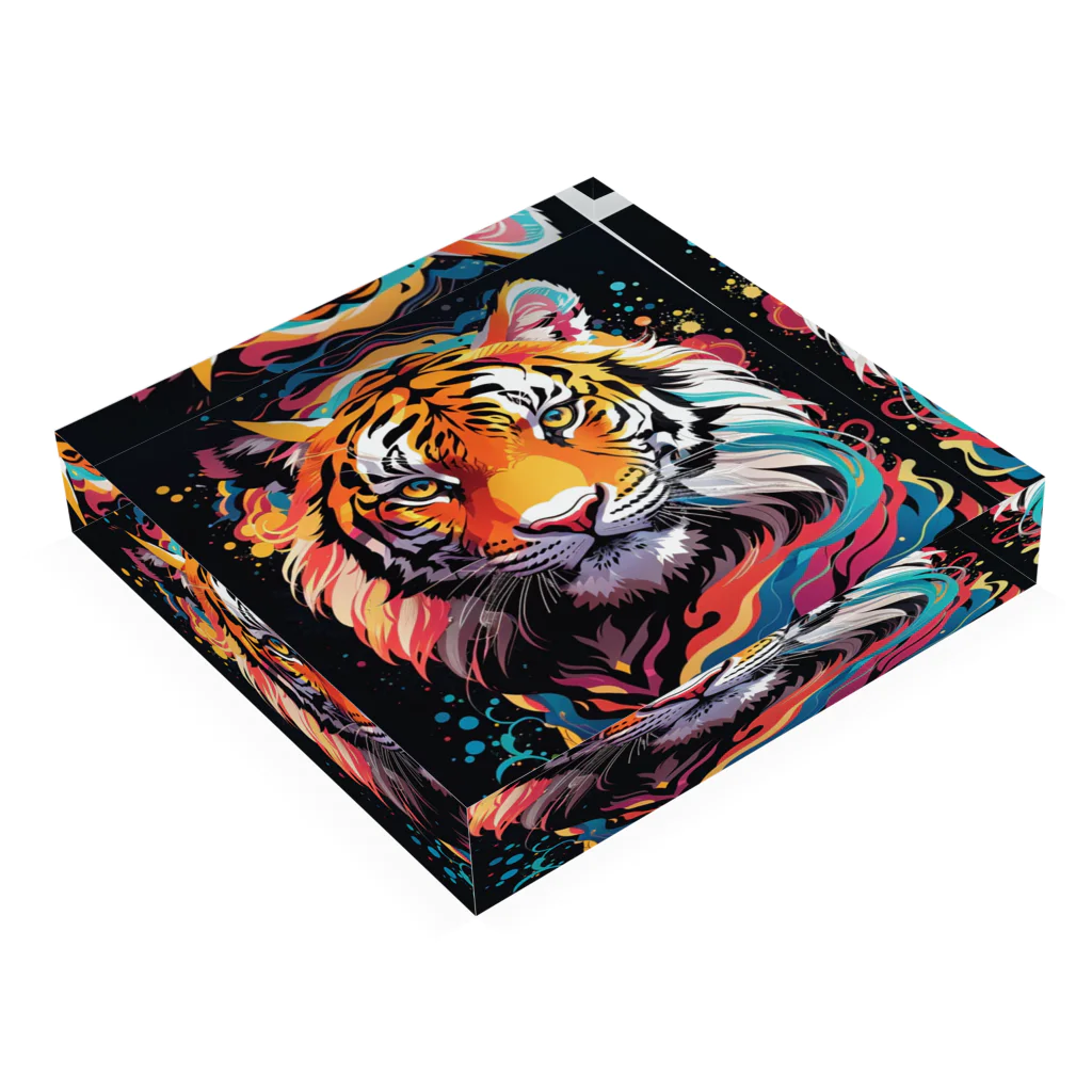 LEONのVivid-TigerⅡ（ビビッド・タイガーⅡ） Acrylic Block :placed flat