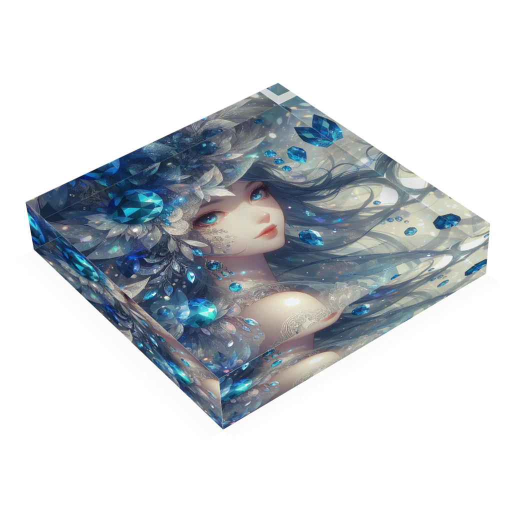終わらない夢🌈の氷の精🧊✨ Acrylic Block :placed flat