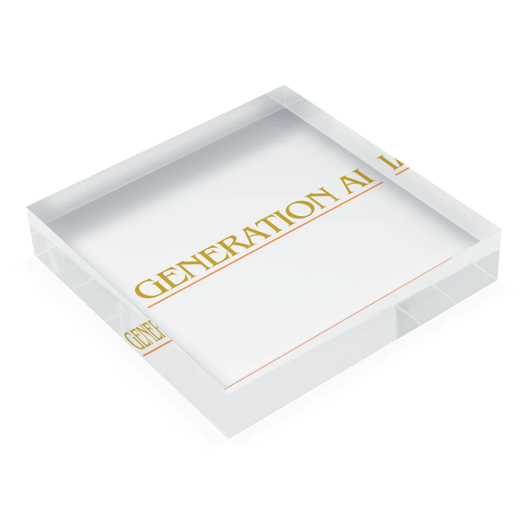 garireoのGeneration AI Acrylic Block :placed flat