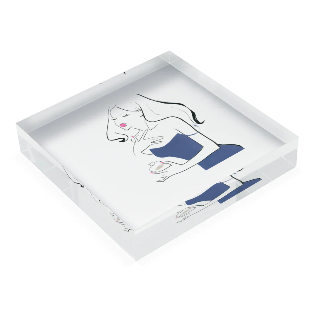 Jojo Yan | A Fashion Illustratorのお気に入りの香り Acrylic Block :placed flat