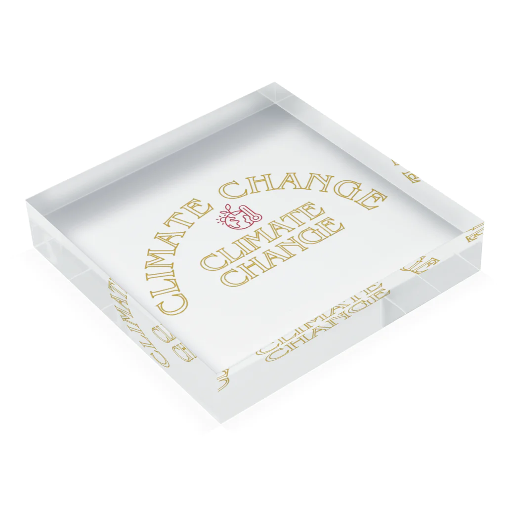 garireoのCLIMATE CHANGE（気候変動） Acrylic Block :placed flat