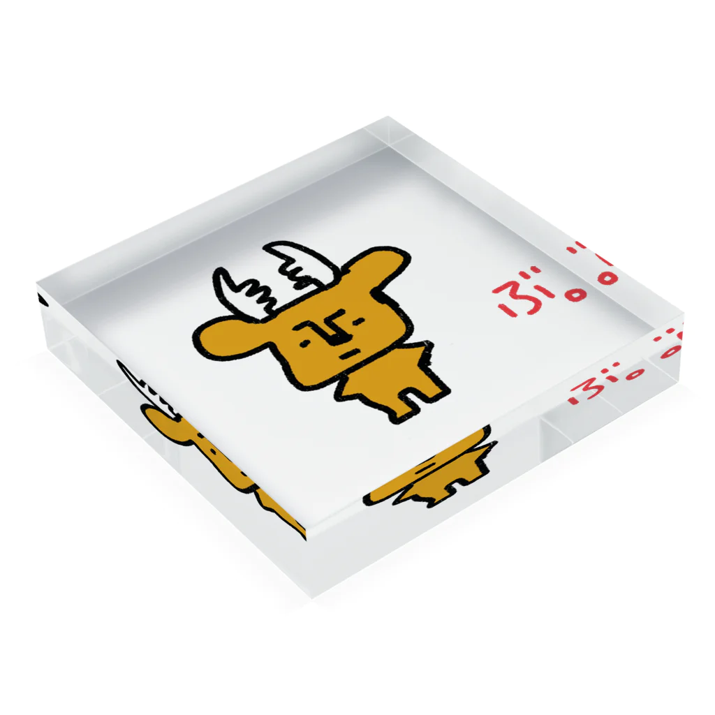 鹿と仏 SHIKA TO HOTOKEの拗らせ鹿BUSHIKA(第1話) Acrylic Block :placed flat