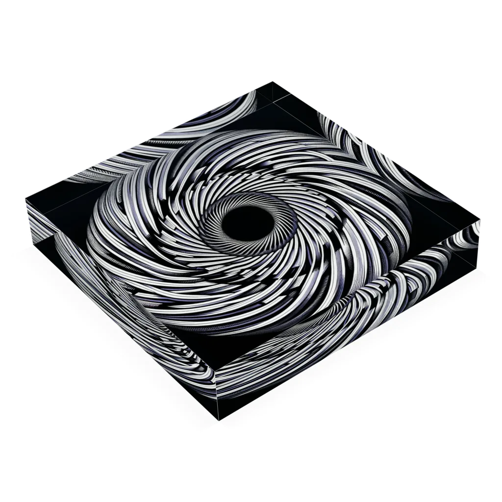Dexsterのoptical illusion 01 Acrylic Block :placed flat